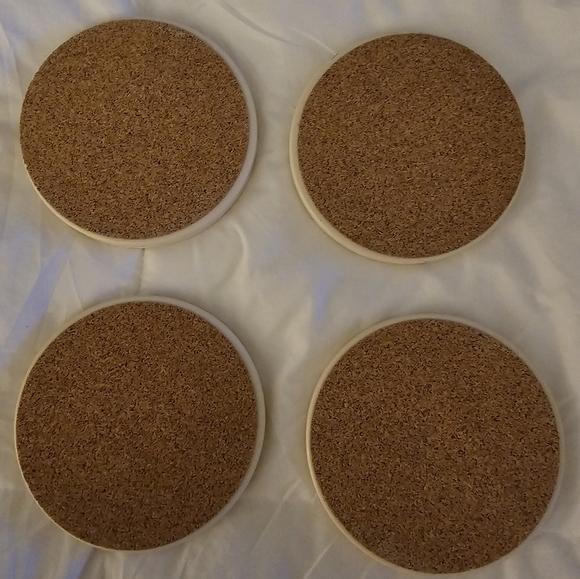 Four Ready to Paint Christmas Tree Coasters - Picture 3 of 3
